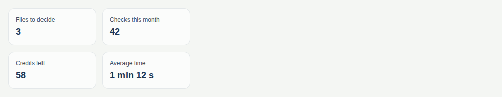 Grid and columns — A stat strip, tel que React Native le rend