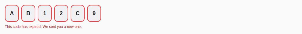 OTP input — Refused, as React Native renders it